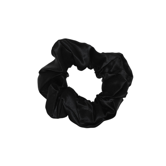 100% Silke Scrunchies / 5 cm/ Sort